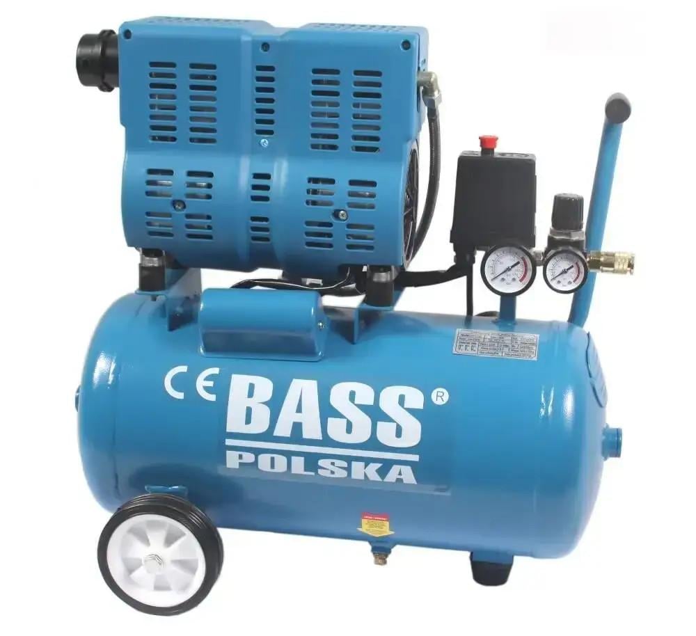 Компрессор Bass Polska 4424 безмасляный 24 л Синий (4424)