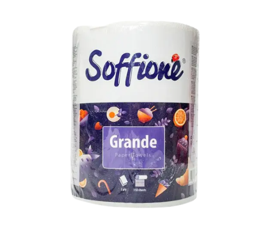 Полотенца бумажные Soffione Grande 350 отрывов рулон (AN002332)