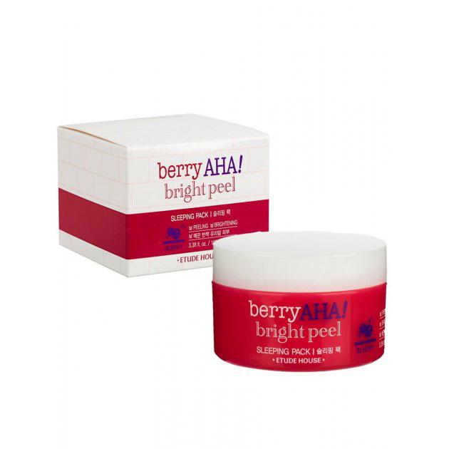 Маска Etude House Berry AHA Bright Peel Sleeping Pack (172663) - фото 2