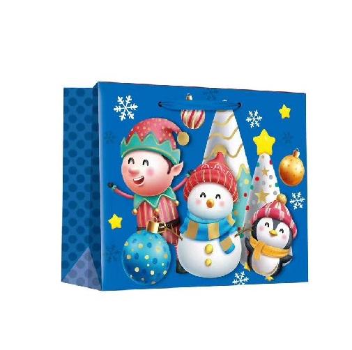 Подарунковий пакет новорічний Stenson R96708-L Santa&Co