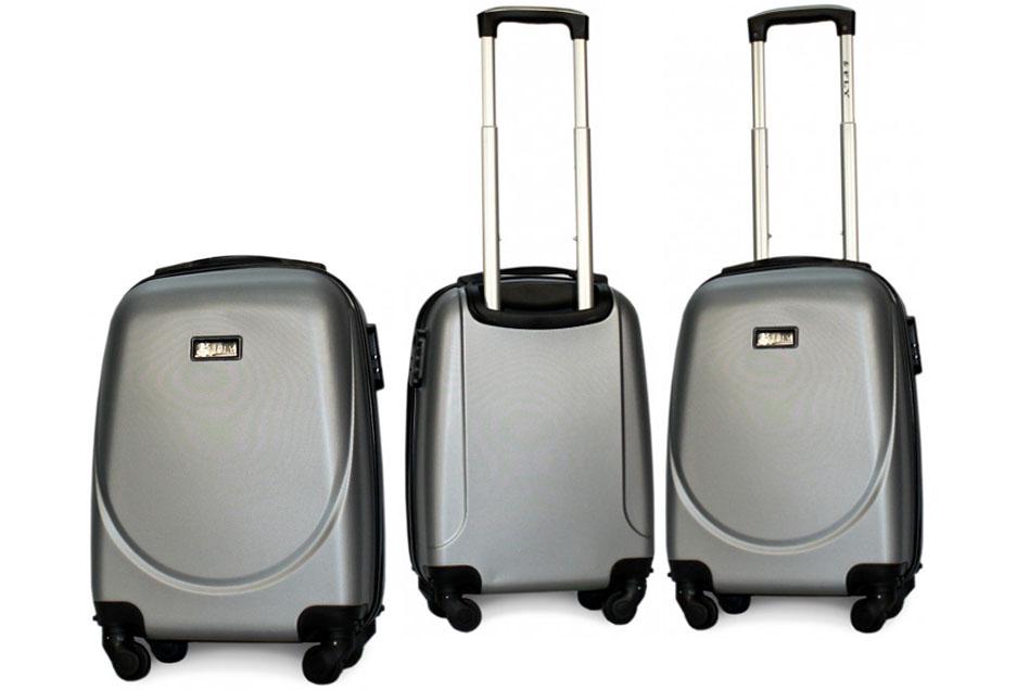 Валіза пластикова Fly 310 XS міні ручна поклажа на 4 колесах Срібний (CEKRBFL310XM4SRI) - фото 4 Валіза пластикова Fly 310 XS міні ручна поклажа на 4 колесах Срібний (CEKRBFL310XM4SRI) - фото 4