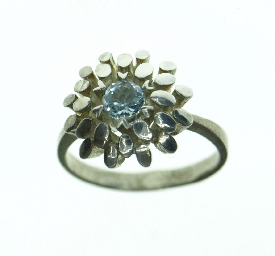 Кольцо из серебра с топазом 3,63 г (2101550369)