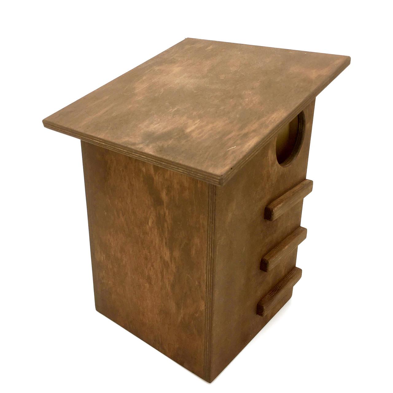 Домик для белок из дерева Пекан Капучино (ДДБ-000609) - фото 7 Домик для белок из дерева Пекан Капучино (ДДБ-000609) - фото 7