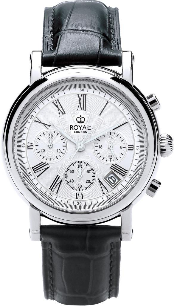 Наручные часы мужские Royal London 41487-01 со стальным корпусом WR 100 м Белый (3145639441)