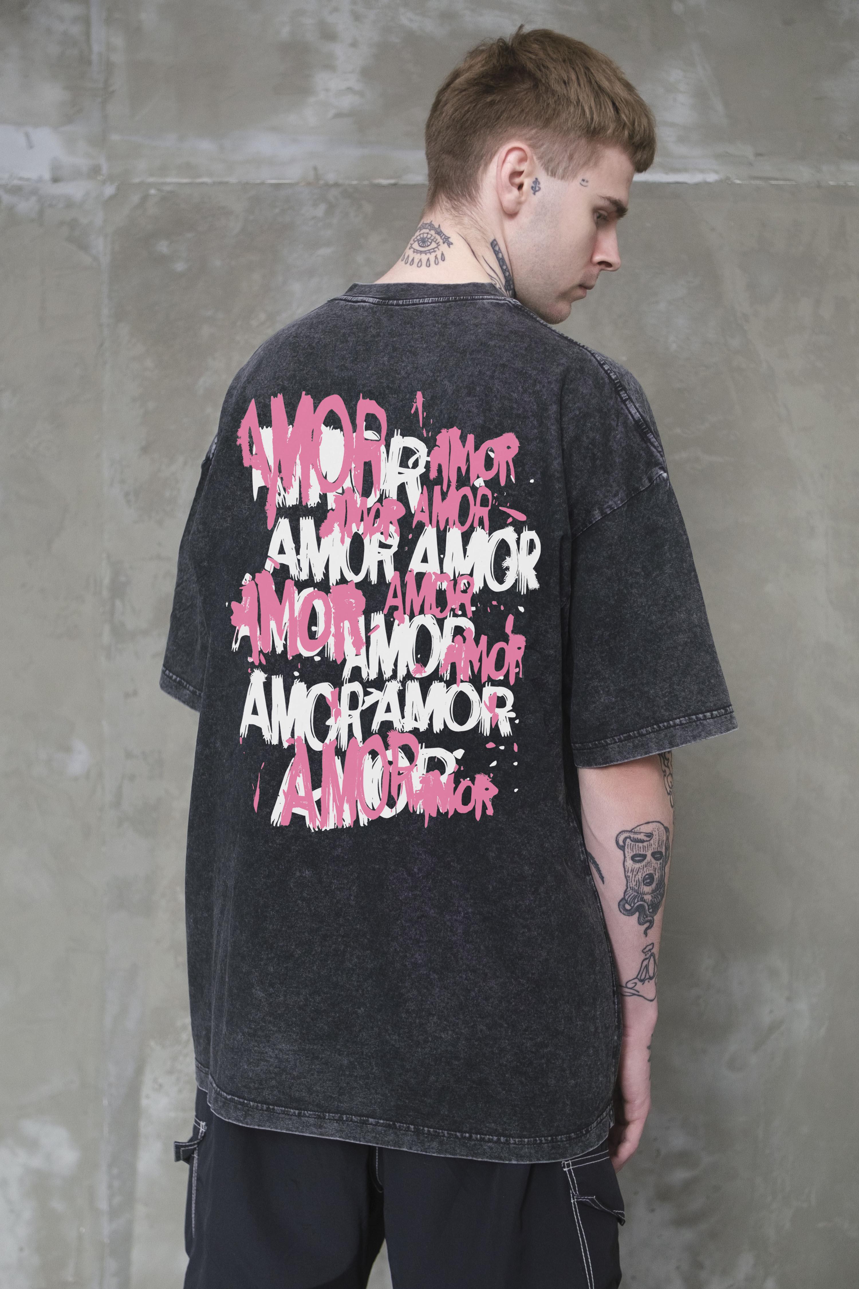 Футболка оверсайз Without Washed Amor L/XL Black (L/XL8056314 8056315)