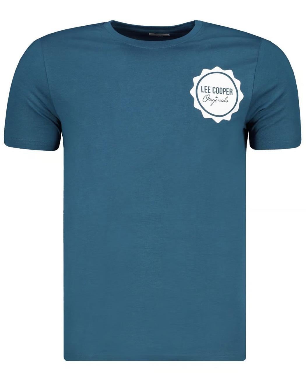 Футболка мужская Lee Cooper LCUMTEE08LBL XL Бирюзовый (9911111148783)