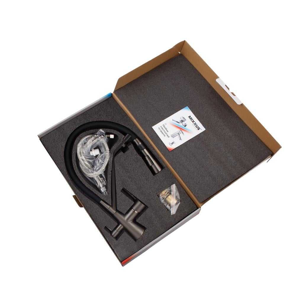 Змішувач для кухні MIXXUS Premium Magnet 021 REFL.BLACK Graphite (MI6975) - фото 6 Змішувач для кухні MIXXUS Premium Magnet 021 REFL.BLACK Graphite (MI6975) - фото 6