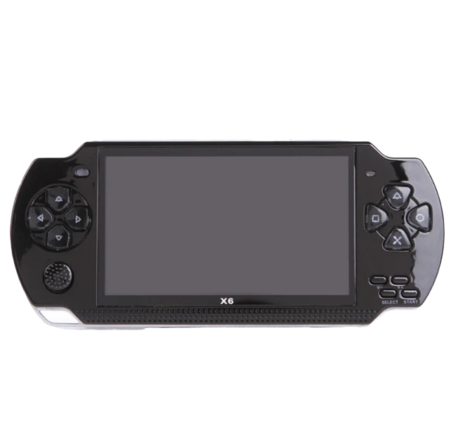 Портативная игровая консоль Psp Х6 4.3" 8 ГБ  Black