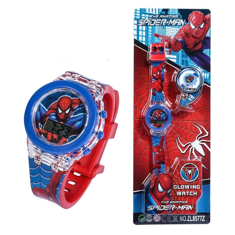 Дитячий електронний годинник з підсвічуванням Spider Man Light Watch - Людина Павук - фото 6