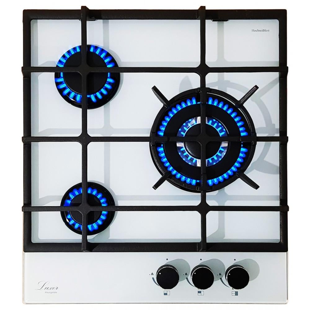 Варильна поверхня газова Luxor Luxor RG 458 Blütenweiß WH BK з підставкою для Wok (26442073)