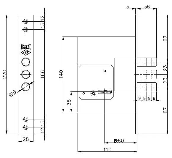 Замок сувальдный 257LХ бексет без ответной планки 5 ключей 60 мм Хром (1-30187) - фото 3 Замок сувальдный 257LХ бексет без ответной планки 5 ключей 60 мм Хром (1-30187) - фото 3