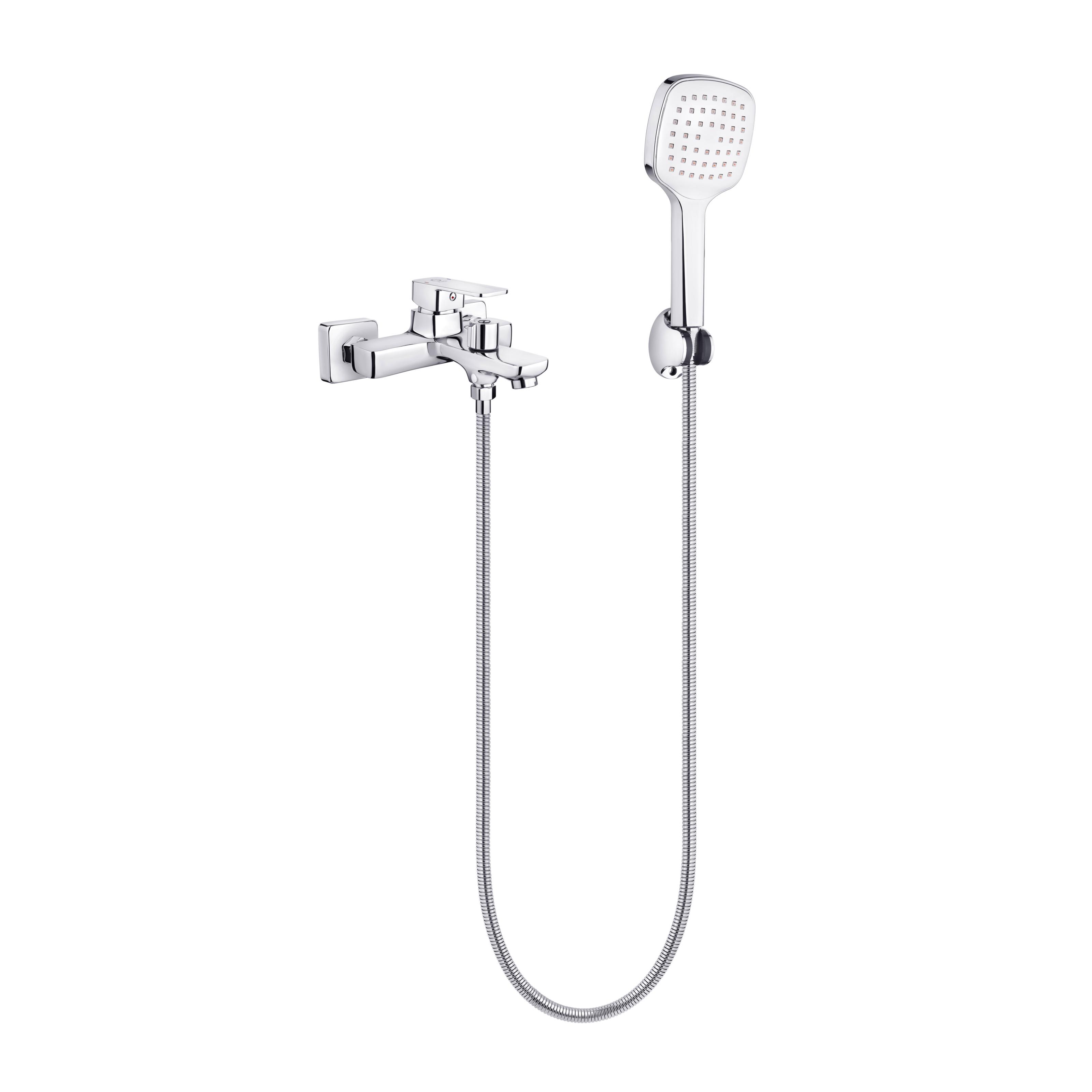 Смеситель для ванны Perla Robin-2 латунь керамический переключатель Хром (PSE8304)