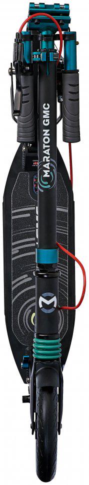 Самокат Maraton GMC з дисковим гальмом та амортизаторами/ремінь Зелений - фото 4
