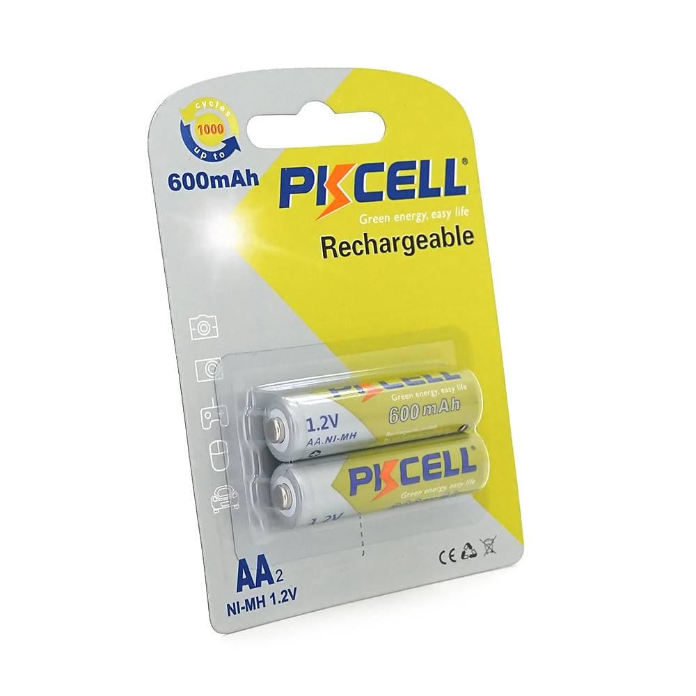 Акумулятор PKCELL Rechargeable Battery 1,2V AA 600mAh NiMH 2 штуки у блістері (37494)