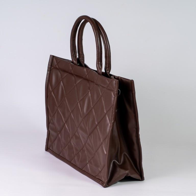 Сумка женская шоппер XENIA № 21-22 из эко-кожи Коричневый - фото 2