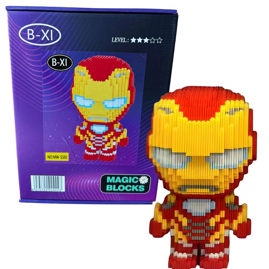 Конструктор детский Magic Blocks 3D Iron Man 30 см/3489 дет. (1000-ZB-600) - фото 2 Конструктор детский Magic Blocks 3D Iron Man 30 см/3489 дет. (1000-ZB-600) - фото 2