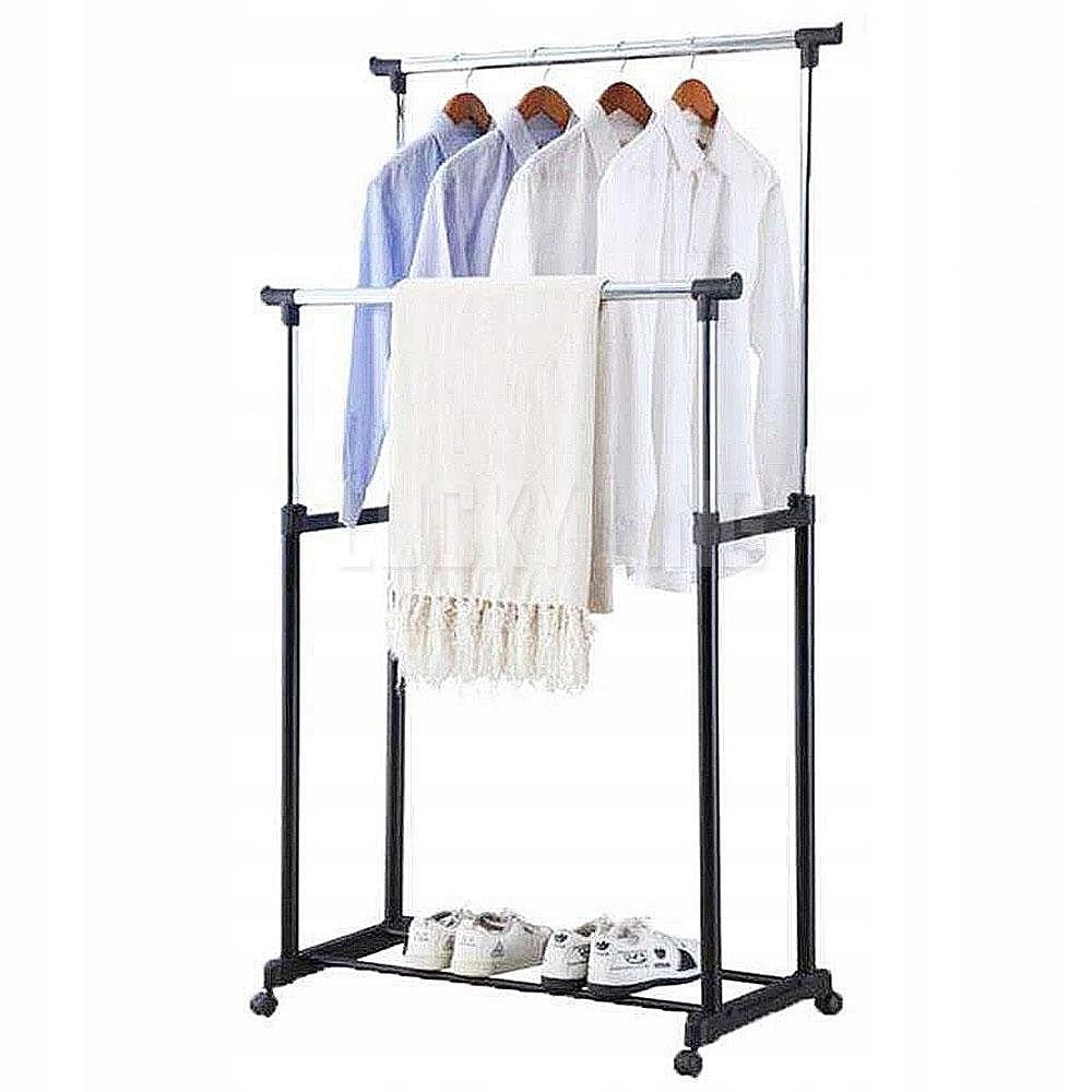 Вешалка напольная для одежды Double Bar Rack Hight Ajustable 30 кг (976839345) - фото 3