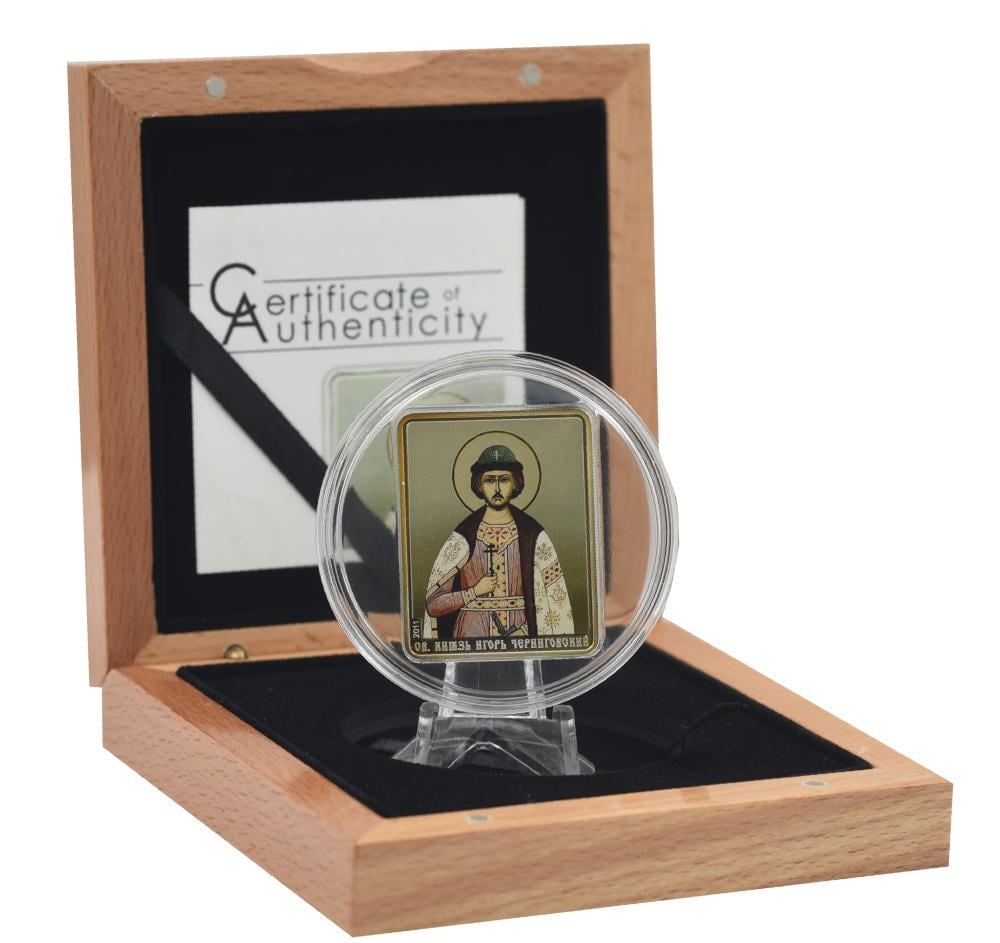 Коллекционная монета Острова Кука 5 долларов 2011 серебро Proof Монета имени Игр-Святой князь Игр (М20575) Коллекционная монета Острова Кука 5 долларов 2011 серебро Proof Монета имени Игр-Святой князь Игр (М20575)