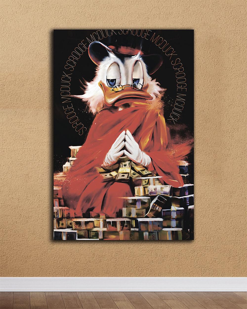 Картина для офиса Скрудж Будда 40х60 см (MIX-480)