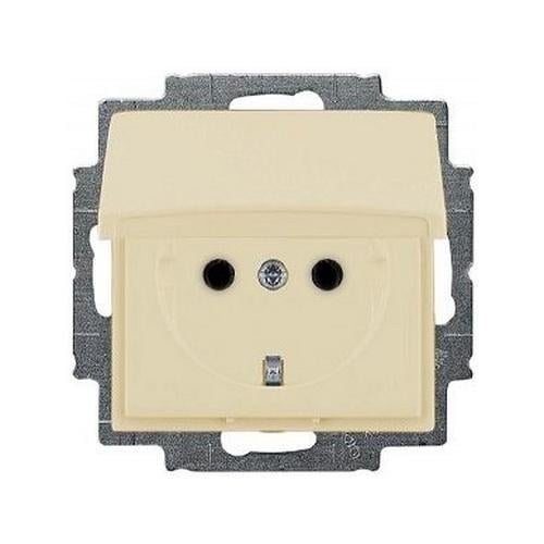 Розетка одинарна із заземленням без рамки Basic55 (20 EUK-92-507)