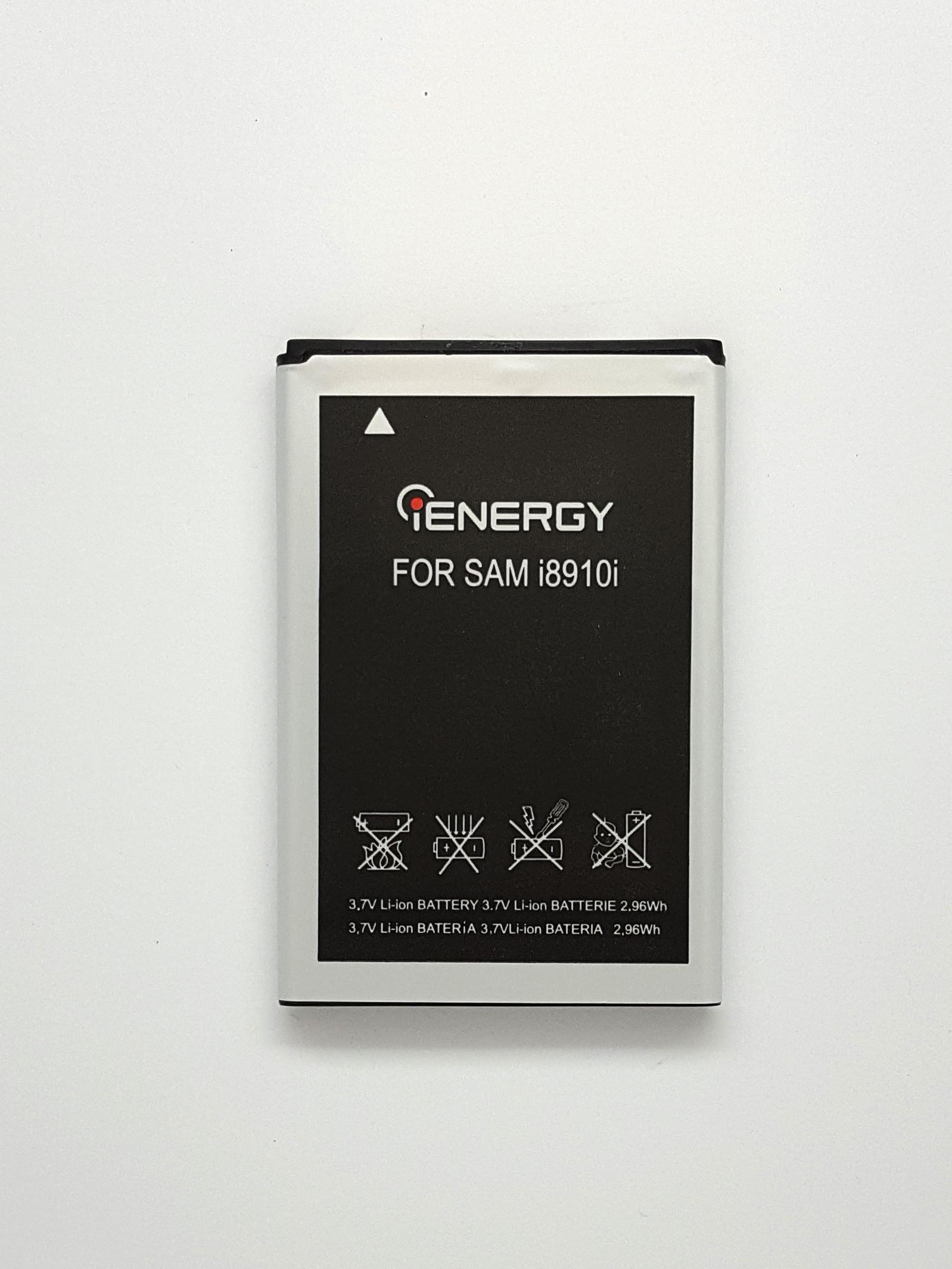 Аккумулятор iENERGY для SAMSUNG i8910/S8500 (EB504465VU)