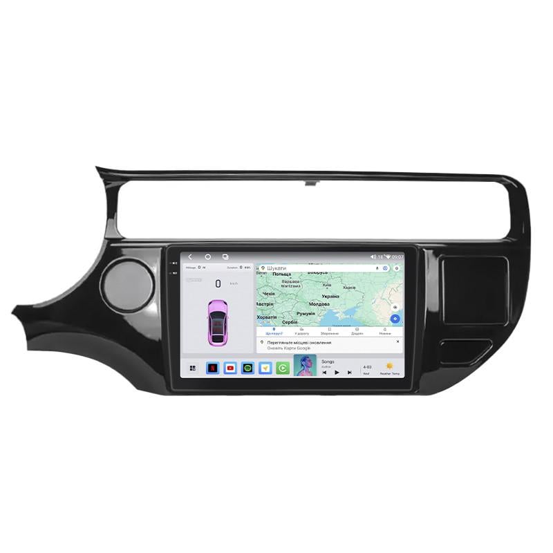 Автомагнитола Lesko для KIA Rio III Рестайлинг 2015-2016 4/64 QLED CarPlay 4G Wi-Fi GPS Prime 9" (22391648)