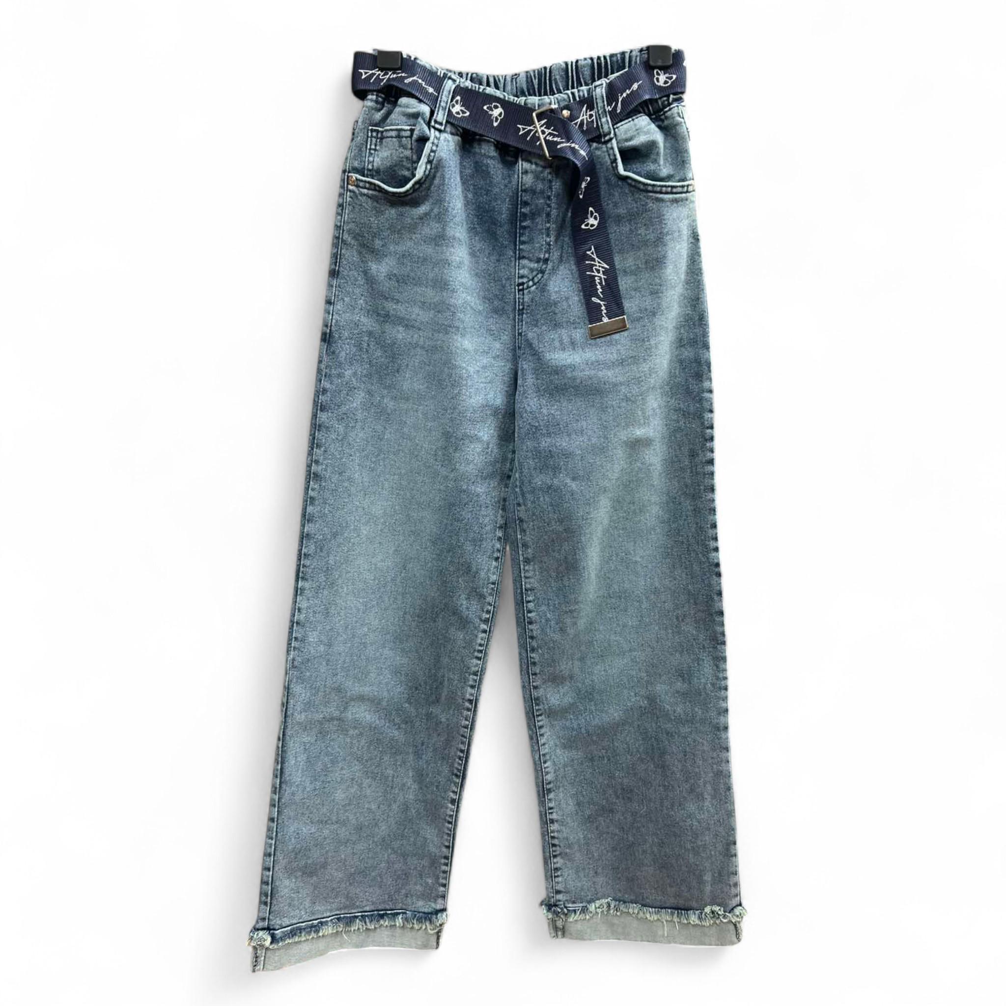 Брюки детские прямые Altun Girl 20817 джинсовые 128 см Blue (P_20817 /128)