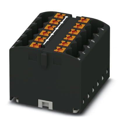 Розподільний блок Phoenix Contact PTFIX 12X2,5 BK 450В 24A Push-in Чорний (3273300)