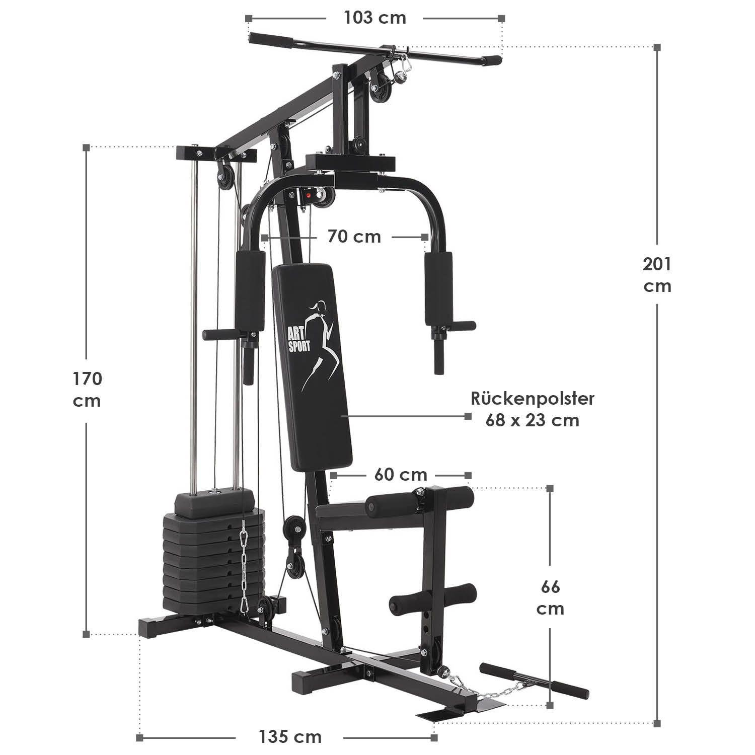 Мультитренажер ProfiGym 2000 (713106) - фото 14