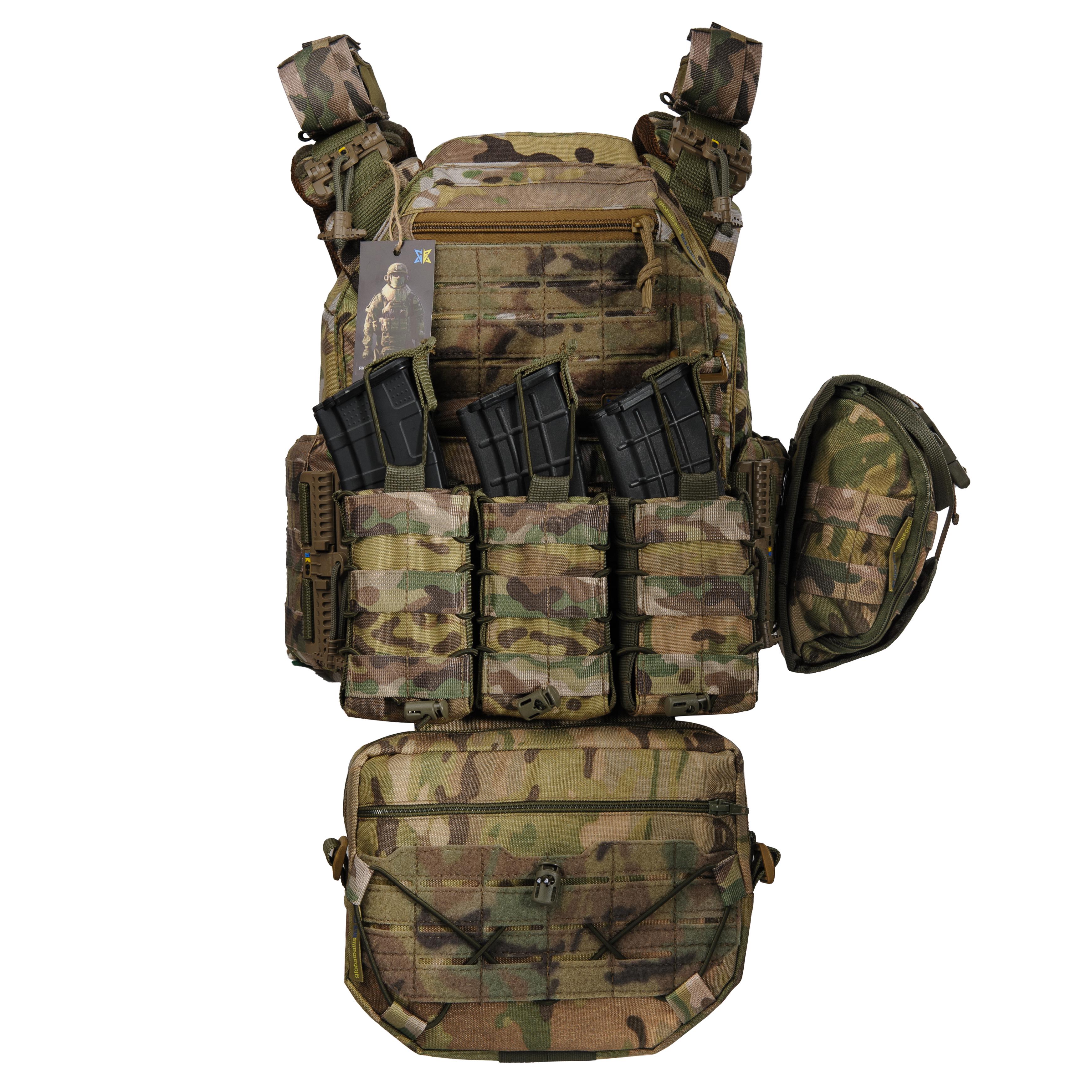 Плитоноска женская Warmor gen3 FL MAX for Ladies С максимальным набором подсумков быстрым боковым и верхним сбросом без плит Мультикам - фото 4