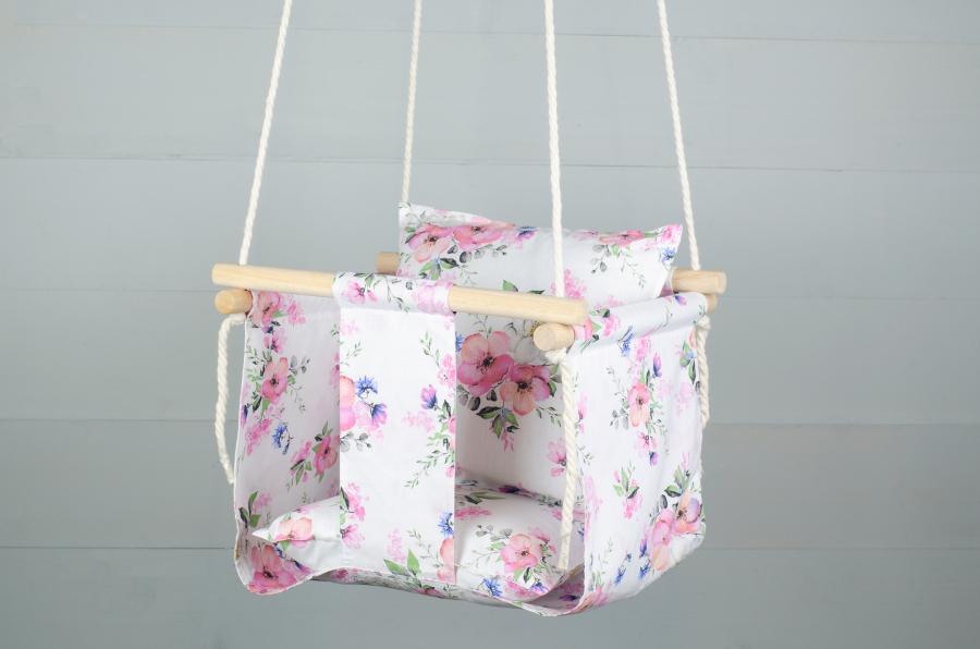 Качели детские тканевые Christyle 30х35 см Белый (15911)