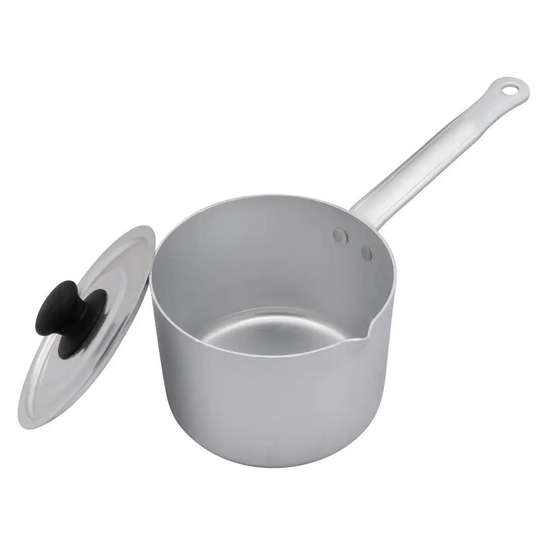 Каструля-ківш алюмінієва 1 л. з кришкою Interos (1913510096) - фото 3 Каструля-ківш алюмінієва 1 л. з кришкою Interos (1913510096) - фото 3