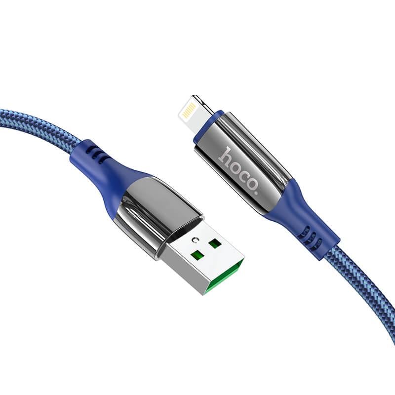 Кабель Hoco Lightning Extreme charging data cable S51 Blue (0b61e8ec) - фото 2