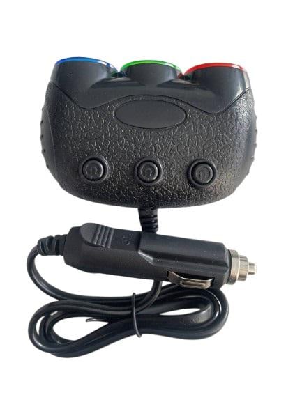 Авторазветвитель Olesson 1632 с 3 гнездами и 2 USB портами (000581025)