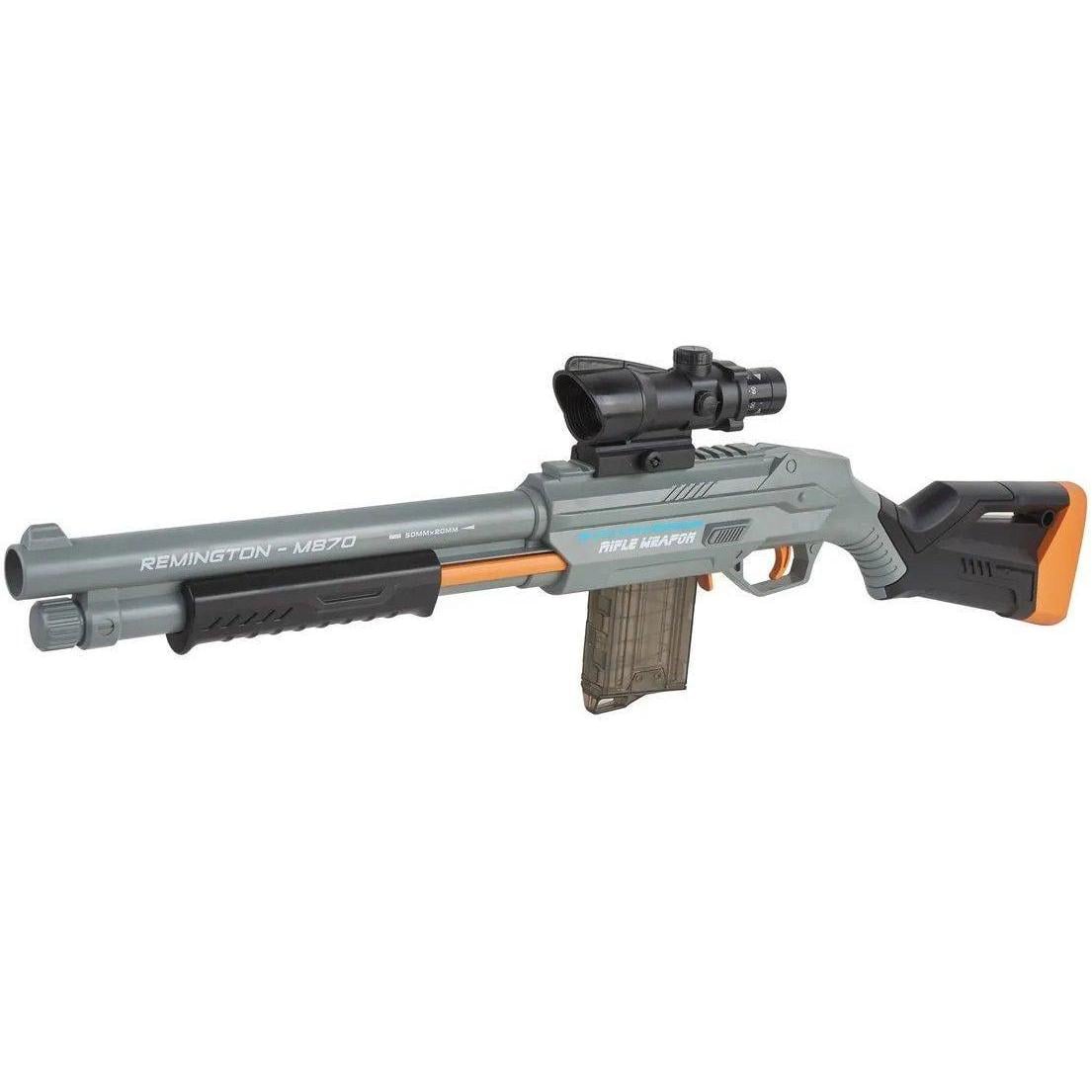 Дитяча іграшкова рушниця помпова Remington M870 10 м'яких патронів з присосками/приціл (34089725)