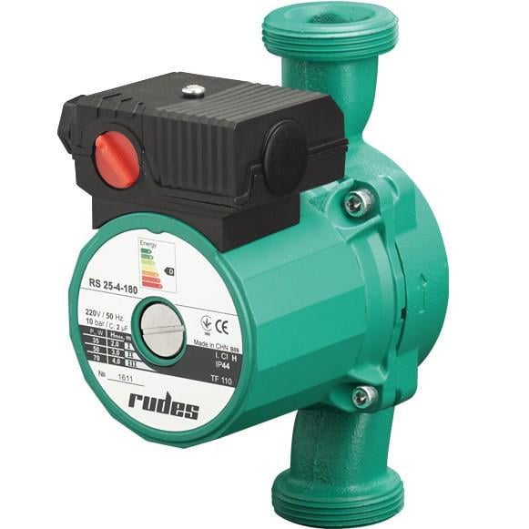 Циркуляционный насос Rudes RS 25-6-180 Hmax 6 м Qmax 55 л/мин 100 Вт