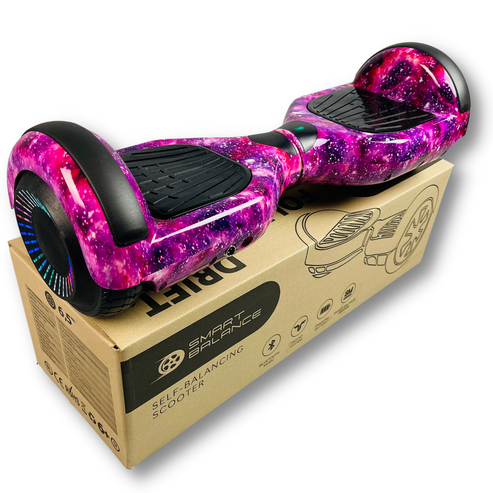 Гироборд Smart Balance 6.5" PRO 2021 Фиолетовый космос