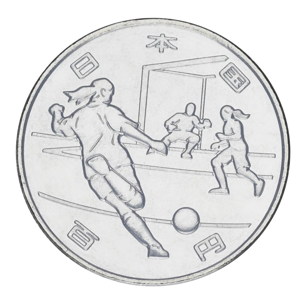 Колекційна монета Японія 100 єн 2020 UNC XXXII Літні Олімпійські ігри в Токіо Футбол (М24683)