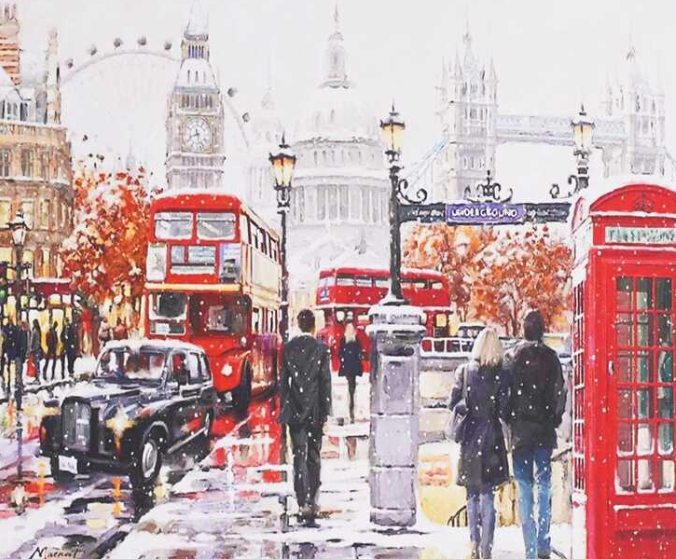 Картина за номерами TK Group 31435 30 Зимовий Лондон 40х30 см (121665)