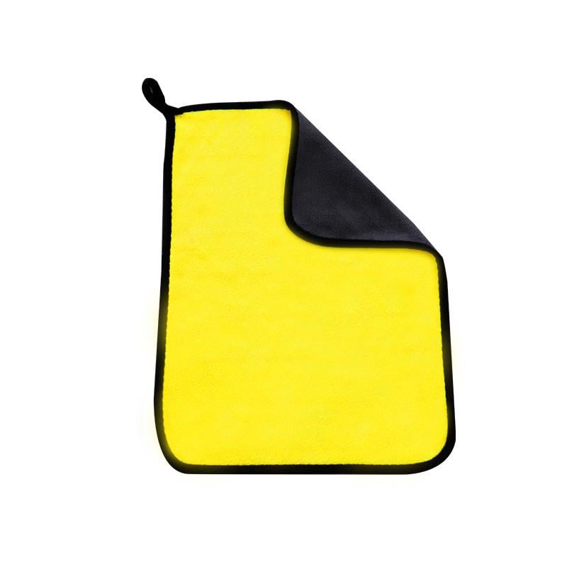 Рушник мікрофібровий двосторонній Lesko для сушіння кузова авто 30х40 см Yellow/Gray (24366530) Рушник мікрофібровий двосторонній Lesko для сушіння кузова авто 30х40 см Yellow/Gray (24366530)