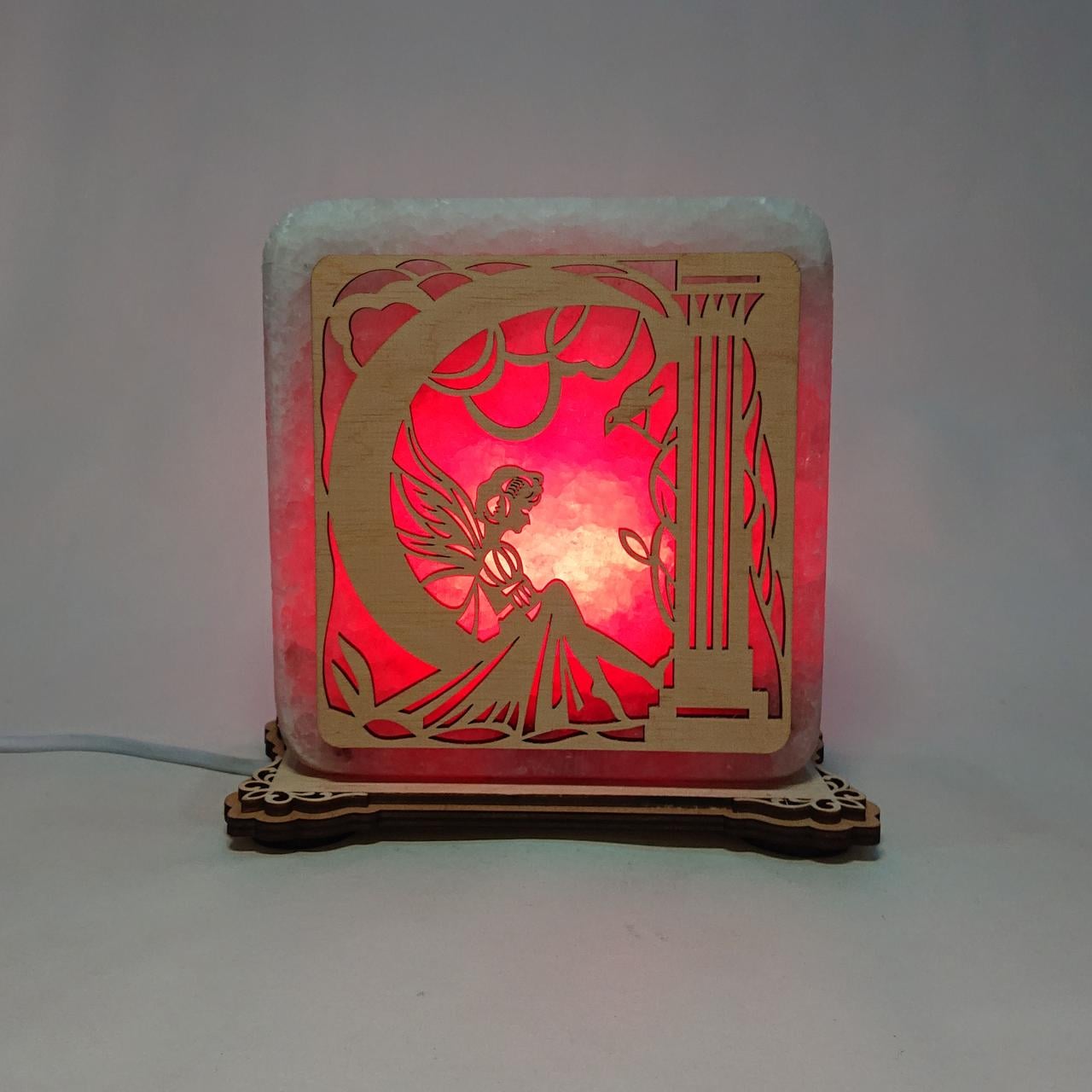 Соляной светильник Фея (k-0021-r)