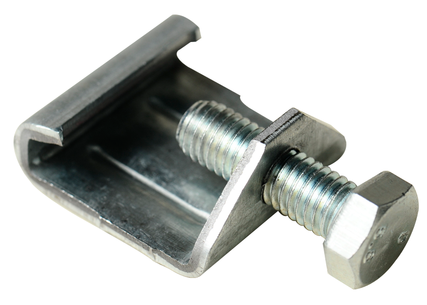 Зажим монтажний з болтом М8 Metalvis цинк 10 шт. Білий (3N30200003N3M80000)