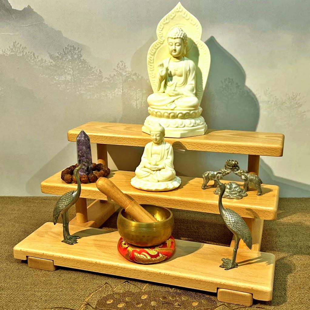 Алтарь для медитации из дерева Артана Карри (ЛАТ-005303)