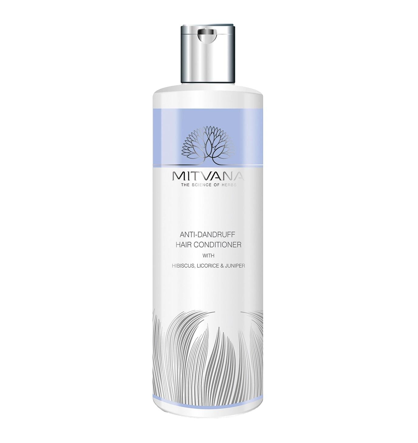 Кондиционер для волос против перхоти Mitvana Anti Dandruff Hair Conditioner with Hibiscus Licorice & Juniper 200 мл (8906078540634)