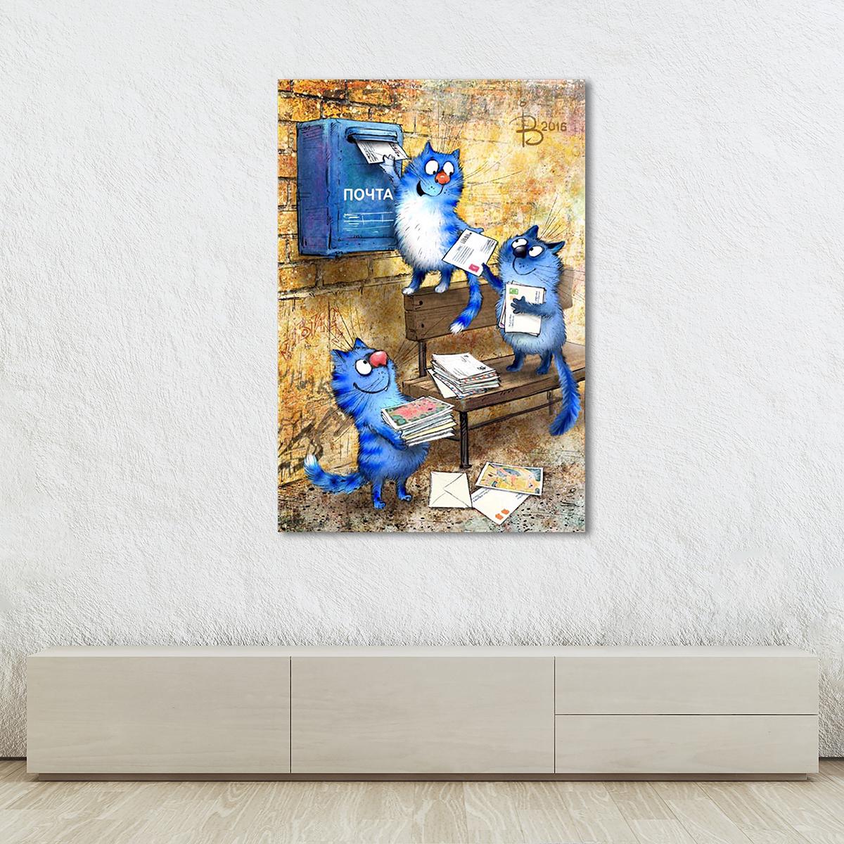 Модульная картина Отправка пригласительных 1 модуль 70x105 см (_rinaz_20162225028)