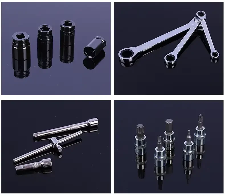 Набір інструментів на 151 предмет з тріскачкою ключами та насадками в кейсі - фото 8