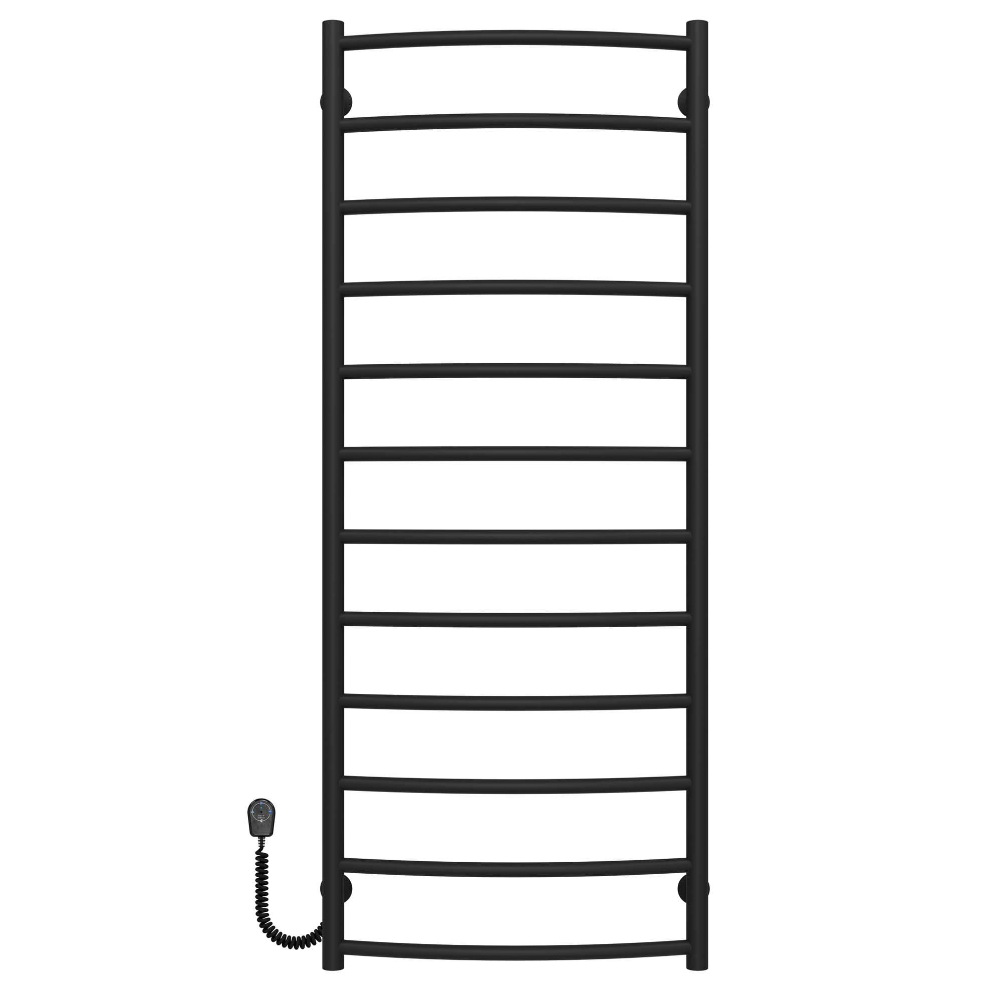 Полотенцесушитель электрический Deffi Классик П12 EF16 левое подключение нержавеющая сталь 500х1300 мм Черный (C.DK.130.50.12.EBL5)