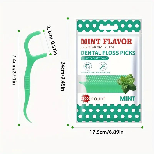 Флос-зубочистки Dental Fresh мята 150 шт. (00026) - фото 2