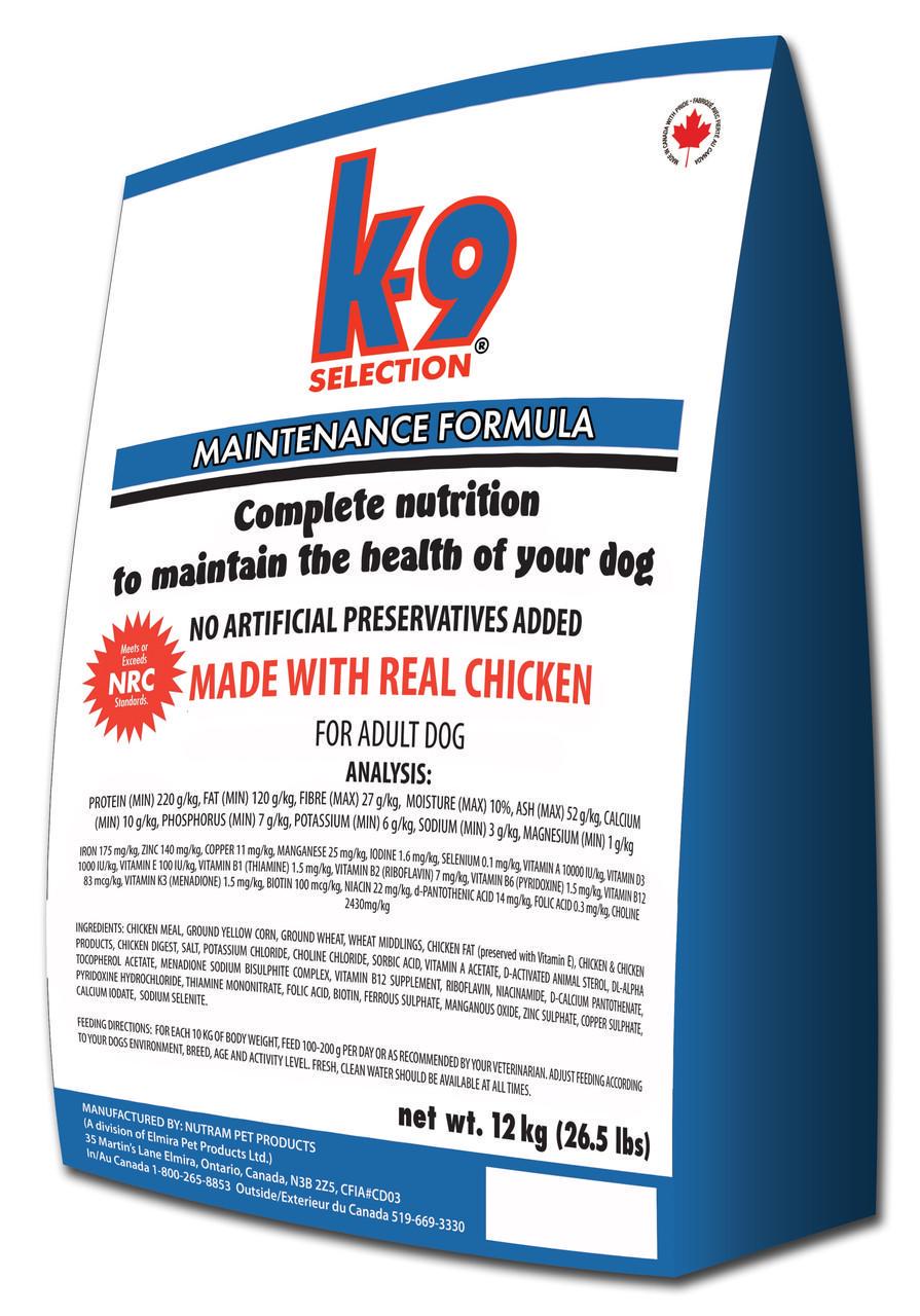 Корм сухой для собак средних пород K-9 Selection Medium Breed 12 кг (1130736668)