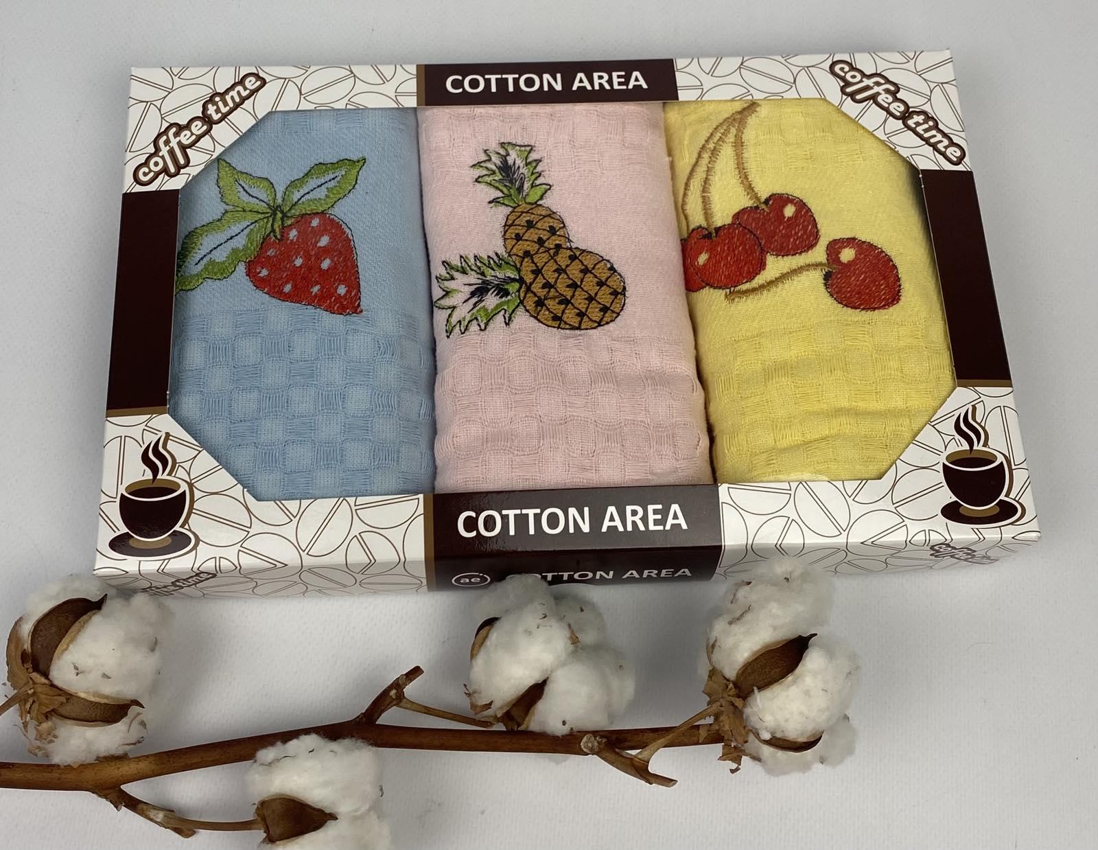 Набор вафельных полотенец Meteor Fresh Fruits 10 3 шт. (CN22969)